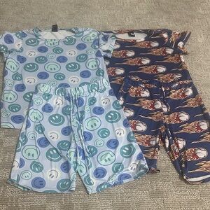 Kids Smiley and Baseball Pajama Set, Pixielane size 7